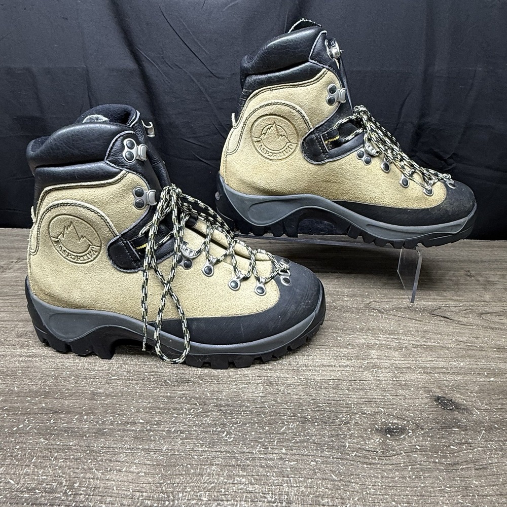 La Sportiva Makalu Mountaineering Boots Beige Mens 7.5 Womens 9 EU 40.5 Italy